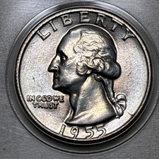 1955-D D/D Washington Quarter RPM DDO DDR MS++++++++ UNC BU “Pristine” ￼ picture