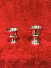 Vintage Sterling Silver Toothpick Holder Lot 2 Urn Pedestal B&M 410 Weighted picture