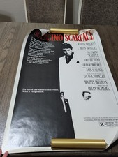 SCARFACE ROLLED 27X40 MOVIE POSTER 1983 AL PACINO MICHELLE PFEIFFER MOBSTER picture