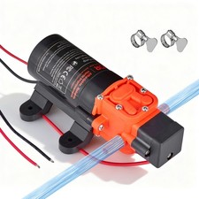 VEVOR Water Pressure Pump 12V DC 1.2 GPM (4.5 L/min) 2-Chamber Diaphragm Pump picture