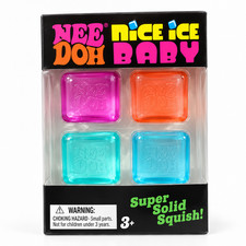 🧊 NeeDoh Nice Ice Baby 4-Pack Mini Cubes | Authentic Squishy Fidget Toy ✨ picture