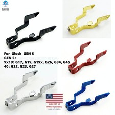 Glock Gen 5 Extended Raised Slide Release Lever 9x19 G17/G19/G19x Red Blue Gold picture