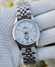 Vintage Hmt Gandaberunda Hand winding Men Steel Transparent back 17 Jewels Wrist picture