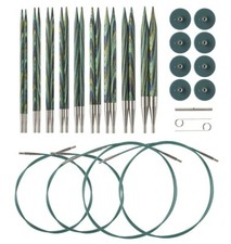 Knit Picks Options Wood Interchangeable Knitting Needle Set - US 4-11  - Caspian picture