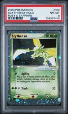 Scyther ex 102 - Ruby and Sapphire Pokemon 2003 picture
