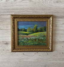 Antique impressionist original oil painting picture