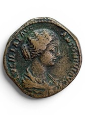 Roman Empire Lucilla AE Sestertius AD 163-164 IVNONI LVCINAE RIC 1747 VF picture