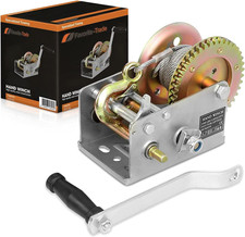 Trailer Winch – Durable Hand Crank – 3500 Lbs Hand Winch with Cable - Boat Trail picture