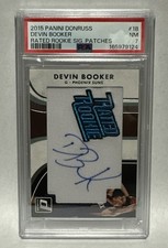 2015-16 Panini Donruss Rated Rookie Signature Patches Devin Booker #18 (AU, RC) picture
