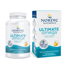 FOR 1 Nordic Naturals Ultimate Omega 180 Soft Gels Each Exp2030+ 1280mg Lemon picture