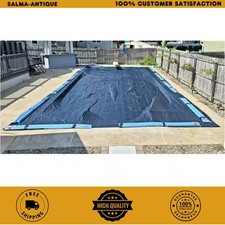 Winter Block 8-Year 18x36 ft Rectangular Inground Winter Pool Cover Blue WC1836R picture