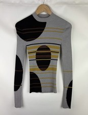 BNWT Maison Margiela Runaway Geometric Pattern Wool Sweater Pullover Size S  picture