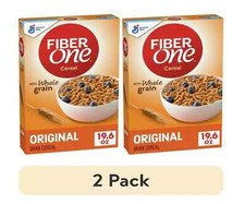 Fiber One Cereal, Original Bran, High Fiber Cereal Made with 19.6 oz (2 pack) picture
