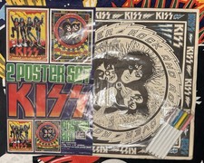 Vintage KISS 1977 General Mills Fun Group 2 Poster Coloring Set picture