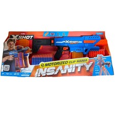 ZURU X-Shot Insanity Motorized Clip Mania Blaster 72 Darts New picture