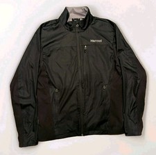 Marmot Windstopper Softshell Jacket Mens M Black Full Zip Gore Windstopper Light picture