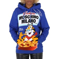 Moschino Tony the Tiger Graphic Hoodie in Blue, Brand Size 36 (US Size 2) picture