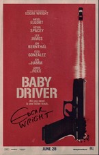 Edgar Wright Baby Driver 11x17 Photo Poster JSA Certified Autograph picture