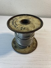 Vintage J.W. Harris Co. Wire Solder Spool - 2 lbs Remaining picture