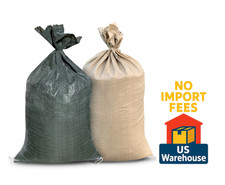Sandbaggy Sandbags No Tie Strings 200 Pack Green Heavy Duty Flood Control picture