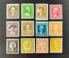 US Scott #704-15 ⁄⁄ 1932 Washington Bicentennial, Complete Set of 12 ⁄⁄ MNH [G2] picture
