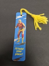 VINTAGE 1985 WWF Hulk Hogan Bookmark WWE RETRO Place Holder WWE WCW Titan Sports picture