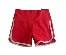 DSG Girls Momentum High Rise Shortie Cabana Coral Red White Trim Size L NWT picture