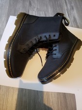 Dr. Martens Combs Vegan Black Canvas 8-Eye Boots – UK 13 / US Men’s 14 / EU 48 picture