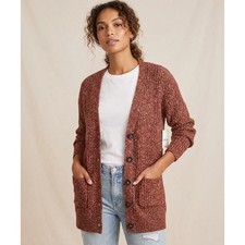 a.n.a Cardigan Sweater Womens XS  Marled Knit Longline Button Front picture