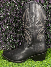 Tecovas The Sadie Womens Size 8.5B Midnight Cowhide Leather Western Cowgirl Boot picture