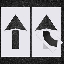 Feifeiya 2 Pcs Parking Lot Arrow Stencil 60