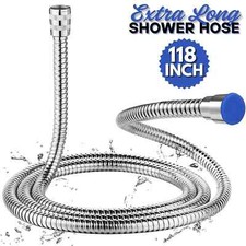 10FT Shower Head Hose Handheld Extra Long Stainless Steel Bathroom Flexible Tube picture