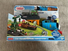 Fisher-Price Thomas &Friends 2-in-1 Transforming Thomas Playset Push-Along Train picture