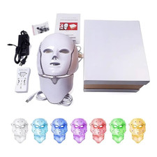 Mascara Facial LED 7 Colores para Cuidado Facial · Terapia Lumínica · Antiedad · picture