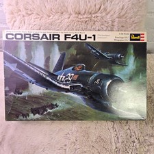 Revell Corsair F4U-1 1/32 Scale Model Kit H-278 Vintage 1970 Blue Plastic picture
