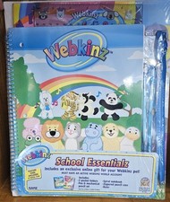 VTG 00s Webkinz New School Essentialz Feature Code GANZ 7 PIECE set NEW SEALED picture
