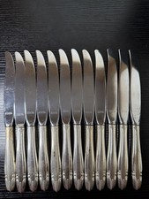 Wallace Stradivari Sterling Silver Handle Dinner Knives Stainless 9.5” picture