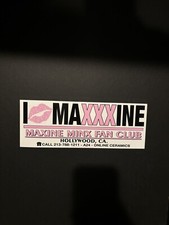 A24 Online Ceramics x MaXXXine Mia Goth Fan Club Bumper Sticker Screen Printed picture