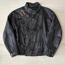 Swedish Armed Forces Leather Motorcycle Jacket picture