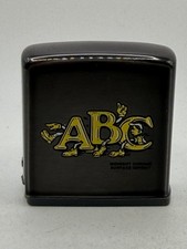 ABC Advertising Salesman Sample Midnight Chrome Zippo Rule Tape Measure New picture