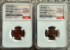 2026 P & D Lincoln Cent 2 Coins NGC MS 66 -LOWER MINTAGE THAN 1909-S VDB Penny picture
