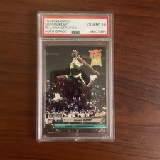 Shawn Kemp 1992-93 Fleer Ultra Autograph Card 