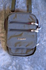 Baggallini crossbody Legacy Journey charcoal grey gray purple magenta pink EUC picture