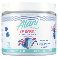 Alani Pre-Workout Powder Blue Slush | 7.3 oz | EXP: 10/2027 | 20 Servings picture