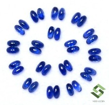 4x2 mm Natural Blue Sapphire Oval Cabochon Lot 20 Pcs 3.71 CTS Loose Gemstones picture