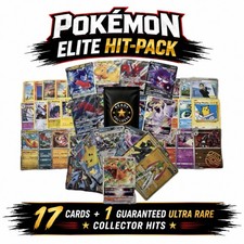 Pokémon Elite Hit-Pack | 17 Unique Holo & Rare Card Lot + 1 Ultra Rare Card picture