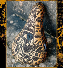 SUBROSA THRASHED PIVOTAL BMX BIKE SEAT KINK CULT SHADOW RANT BLACK GOLD NEW picture
