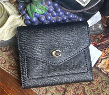 Authentic COACH 1941 signature colorblock leather snap wallet  picture